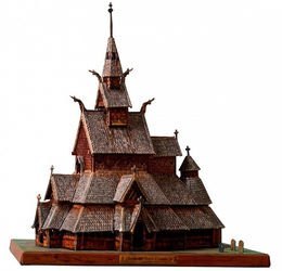 Сборная модель Ставкирка в Боргунне (Норвегия XII век, 361) фотография 3