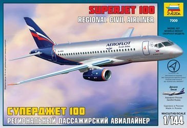 Фото Сборная модель Самолета Суперджет 100 подарочный набор (7009ПН)  